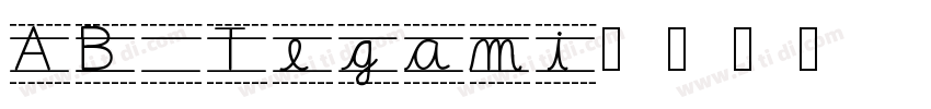 AB Tegami字体转换